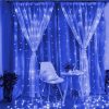 COLORWAY LED szalag, LED garland ColorWay curtain (curtain) 3x3m 300LED 220V blue color