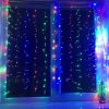 COLORWAY LED szalag, LED garland ColorWay curtain (curtain) 3x3m 300LED 220V multi-colored