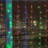 COLORWAY LED szalag, LED garland ColorWay curtain (curtain) 3x3m 300LED 220V multi-colored