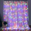 COLORWAY LED szalag, LED garland ColorWay curtain (curtain) 3x3m 300LED 220V multi-colored