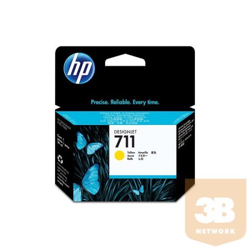 HP No 711 CZ132A sárga tintapatron