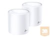 TP-LINK Deco X60 AX3000 Wi-Fi 6 Whole-Home Mesh System 2-pack Quad-core CPU 2x GE RJ45 4x int.antennas MU-MIMO