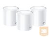 TP-LINK Deco X60 AX3000 Wi-Fi 6 Whole-Home Mesh System 3-pack Quad-core CPU 2x GE RJ45 4x int.antennas MU-MIMO