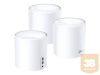 TP-LINK Deco X60 AX3000 Wi-Fi 6 Whole-Home Mesh System 3-pack Quad-core CPU 2x GE RJ45 4x int.antennas MU-MIMO