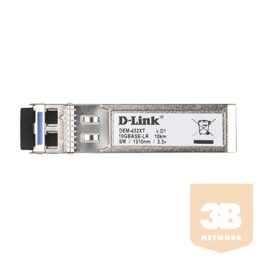 D-LINK Switch SFP+ Modul 10GBase-LR + LC adóvevő, DEM-432XT/10 (10-PACK)