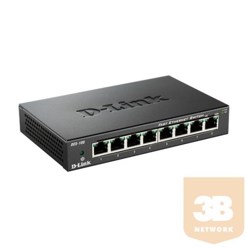 D-Link 8-port 10/100 Metal Housing Desktop Switch