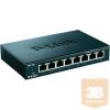 D-Link Switch 8x1000Mbps fémházas Desktop