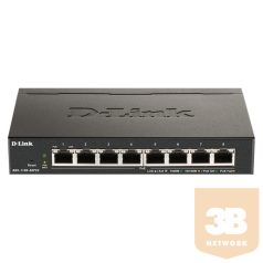   D-LINK Switch 8x1000Mbps Fémházas Asztali Menedzselhető, DGS-1100-08V2/E