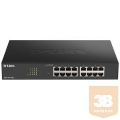   D-LINK Switch 16x1000Mbps Fémházas Asztali Menedzselhető, DGS-1100-16V2/E