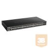 D-LINK Switch 48x1Gbps + 4xGigabit SFP+ Menedzselhető Rackes, DGS-1250-52X/E