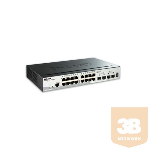 D-LINK Switch 16x1000Mbps + 2xGigabit SFP + 2xGigabit SFP+ Menedzselhető Rackes, DGS-1510-20/E