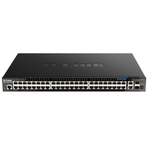 D-LINK Switch 48x1000Mbps(48xPOE) + 2x10G + 2xGigabit SFP+ Menedzselhető Rackes, DGS-1520-52MP/E