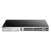 D-LINK Switch 24xGbitLan + 2xGigabit + 4xGigabit SFP+ 1xUSB Menedzselhető Rackes, DGS-3130-30S/E