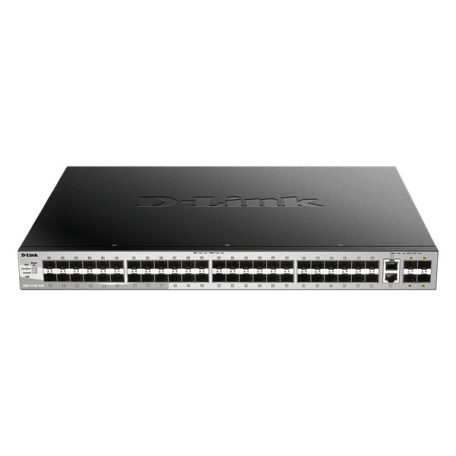 D-LINK Switch 48x1000Mbps (48xPOE) + 2xGigabit + 4xGigabit SFP+ Menedzselhető Rackes, DGS-3130-54S/E