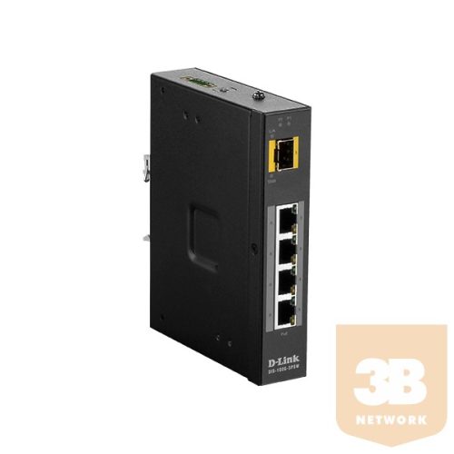 D-Link Switch 5 Port Unmanaged Switch, 4 x 10/100/1000BaseT(X) ports (4 PoE) & 1 x 100/1000BaseSFP ports