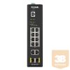 D-Link Switch 12 Port L2 Industrial Smart Managed, 10 x 1GBaseT(X) ports (8 PoE 240W) & 2 x SFP ports