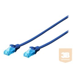   DIGITUS DK-1512-015/B Premium CAT 5e UTP patch kábel Length 1.5m Color blue