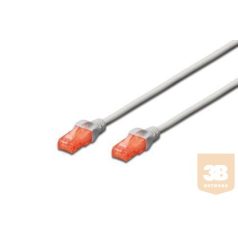   Digitus Premium CAT 6 UTP patch kábel, hossza: 3,0m, szürke