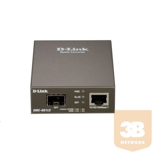 D-LINK Optikai Media Konverter 1000(réz)-SFP Standalone, DMC-G01LC/E