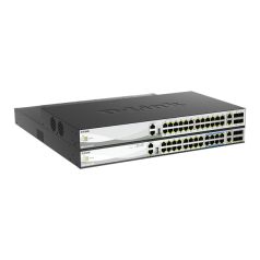   D-LINK Switch 24xx2.5Gbps + 2x10Gbps  + 4x10G/25G SFP28 Menedzselhető Rackes, DMS-3130-30TS/E