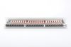 DIGITUS Patch Panel 19inch 24Port Cat6 shielded grey RAL7035 cableinstallation about LSA 10GBit up to 500 MHZ