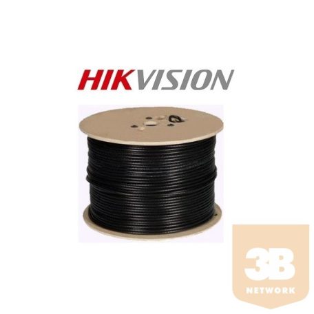 Hikvision RG59 koax + DC kábel, oxigénmentes réz, 20AWG, 200m