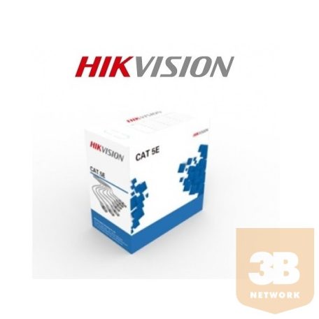 Hikvision DS-1LN5E-E/E UTP fali kábel, Cat5e, PVC, oxigénmentes réz, 305m