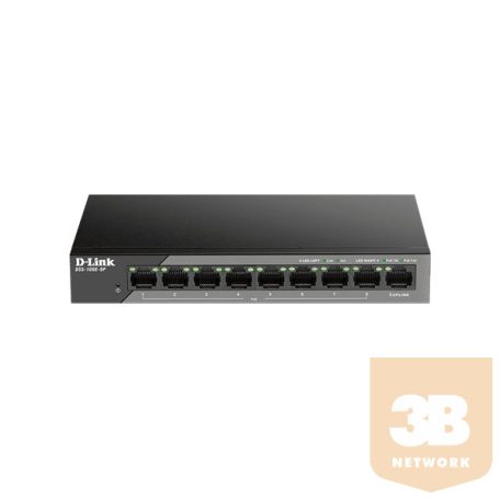 D-LINK Switch 8x100Mbps(8xPOE) + 1x100Mbps Uplink Fémházas, Surveillance, DSS-100E-9P