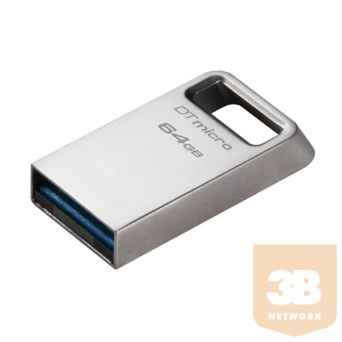 KINGSTON Pendrive 64GB, DT Micro 200MB/s fém USB 3.2 Gen 1