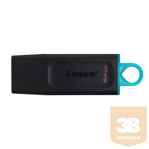 KINGSTON Pendrive 64GB, DT Exodia USB 3.2 Gen 1 (fekete-kékeszöld)