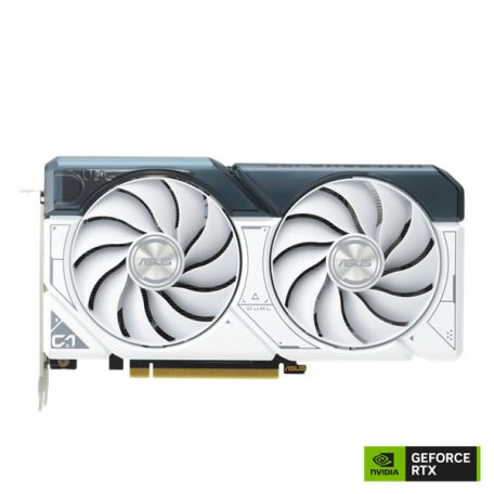 Asus Videokártya - nVidia DUAL-RTX4060-8G-WHITE (8192MB, GDDR6, 2490/17000 Mhz, 128bit, 1xHDMI2.1, 3xDP1.4)