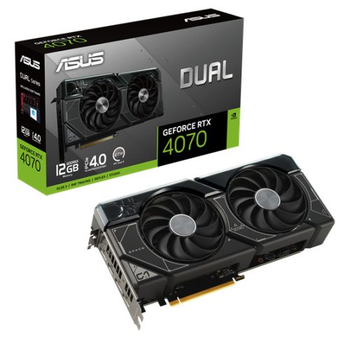 VGA ASUS NVIDIA RTX 4070 12GB GDDR6 - DUAL-RTX4070-12G