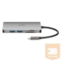   D-Link 8-in-1 USB-C Hub with HDMI/Ethernet/Card Reader/Power Delivery