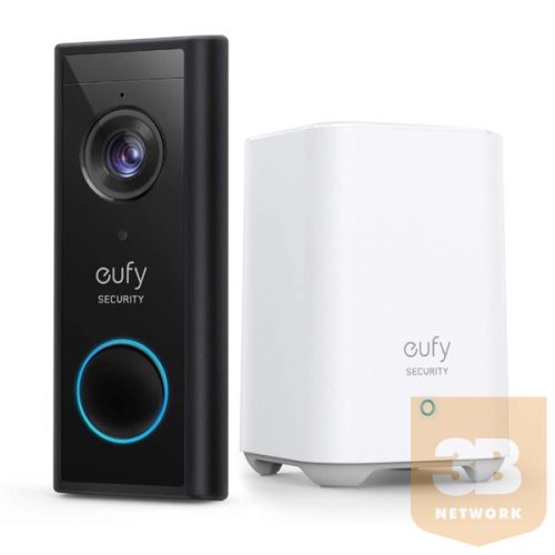 ANKER EUFY Kapucsengő + Vezérlő Központ, Video Doorbell + HomeBase2, HD(2K), WiFi-s, kültéri  - E82101W4