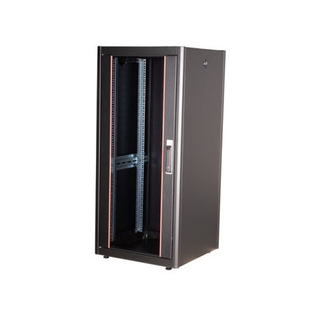 Equip Rackszekrény - EBF-26-6060-B-BAAA (19", 26U, 600x600mm, előre szerelt, fekete)