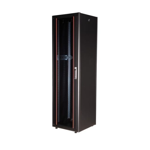 Equip Rackszekrény - EBF-42-6060-B-BAAA (19", 42U, 600x600mm, előre szerelt, fekete)