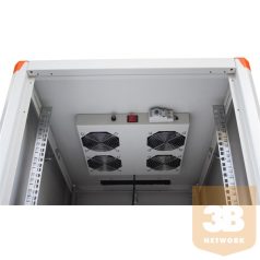   Legrand Rackszekrény ventilátor 19"- 4 ventilátor,termosztát, 320m3/óra,Fekete (19" álló Evoline/Estap rackszekrényhez)