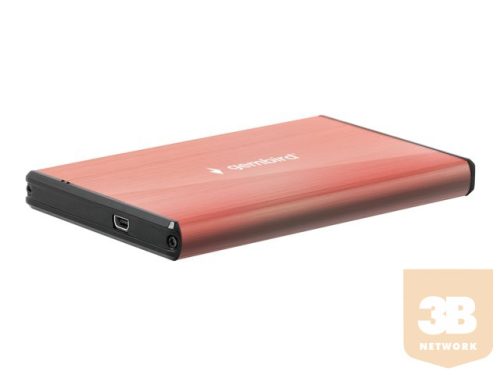 GEMBIRD EE2-U3S-3-P USB 3.0 2.5inch HDD enclosure brushed aluminum pink