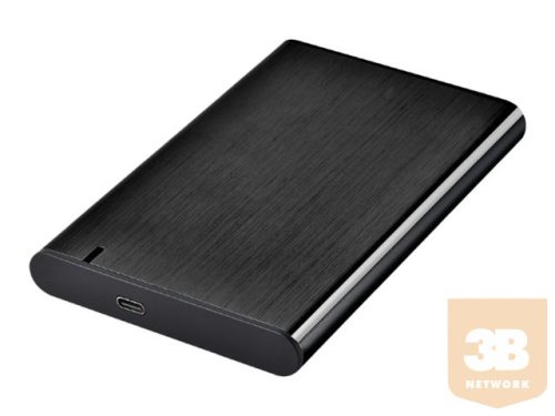 GEMBIRD EE2-U3S-6 HDD/SSD Drive enclosure 2.5inch with USB Type-C port USB 3.1 brushed aluminum black