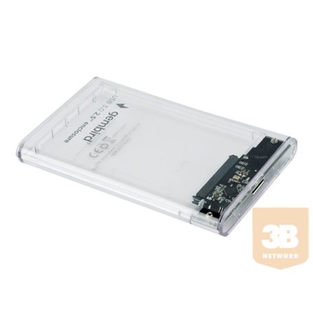 GEMBIRD EE2-U3S9-6 Gembird HDD/SSD enclosure for 2.5 SATA - USB 3.0, 9.5mm, transparent plastic