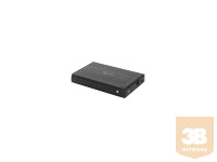 GEMBIRD EE3-U3S-3 Gembird külső USB 3.0 ház 3.5 SATA HDD-re, alumínium, fekete