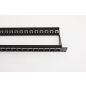 Üres 19" UTP keystone patch panel, 24 portos