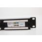   UTP Cat6 patch panel, 24 portos, levehető tehermentesítővel