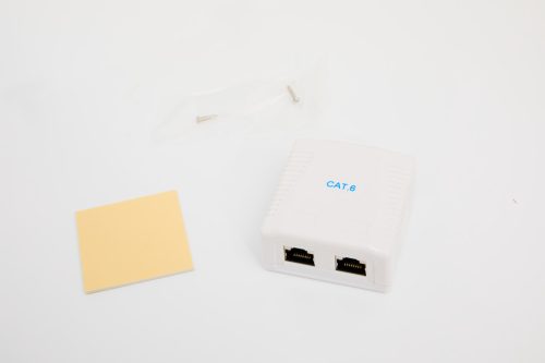 2 portos Cat6 FTP falon kívüli aljzat