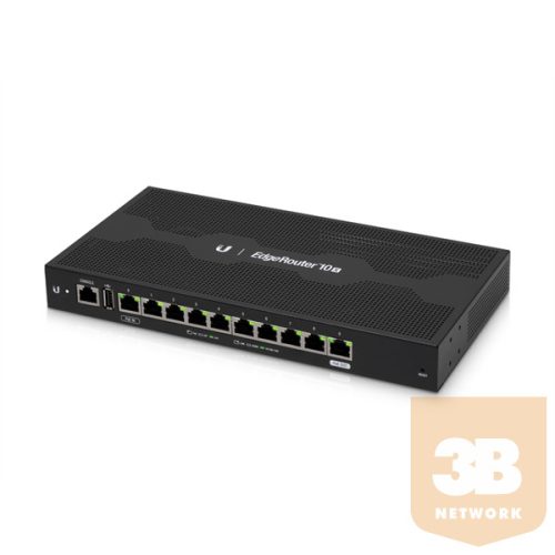 Ubiquiti EdgeRouter 10 ER-10 - 10x Gigabit Router with PoE Passthrough