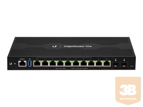 UBIQUITI ER-12P Ubiquiti EdgeRouter 12 ER-12P - 10x Gigabit Router, 24V PoE on all RJ45, 2x SFP