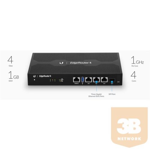 Ubiquiti Edge Router ER-4 - 4-Port Gigabit Router with 1 SFP Port