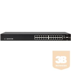   UBiQUiTi Switch 24x 10/100/1000BaseT port+2x SFP, 1U 19"" Rackmount, L2/L3"