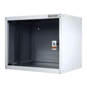   Legrand Rackszekrény - 19" fali kivitel (12U, 626x600x450, szürke,egyrekeszes, üvegajtós, készre szerelt, max.65 kg)