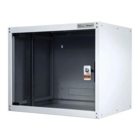   Legrand Rackszekrény - 19" fali kivitel (12U, 626x600x450, szürke,egyrekeszes, üvegajtós, készre szerelt, max.65 kg)